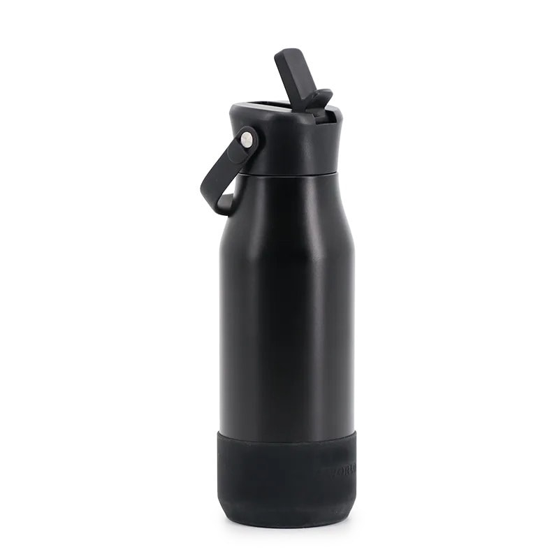 Water Bottle Jworld Flowee 22 Oz Black Wb26122