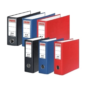 Box File Herlitz Pp A5 80Mm Upright Red 10842318