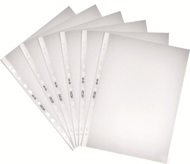 Folder Punched Herlitz Pp A4 10/Pack Embossed 5814009