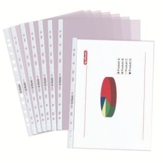 Folder Punched Herlitz Pp A4 10/Pack Premium 5850102