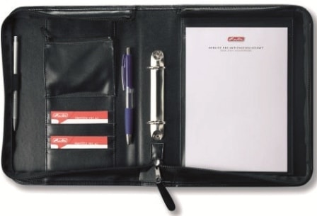 Padfolio Herlitz A5 With Ring Binder And Zipper 05541685
