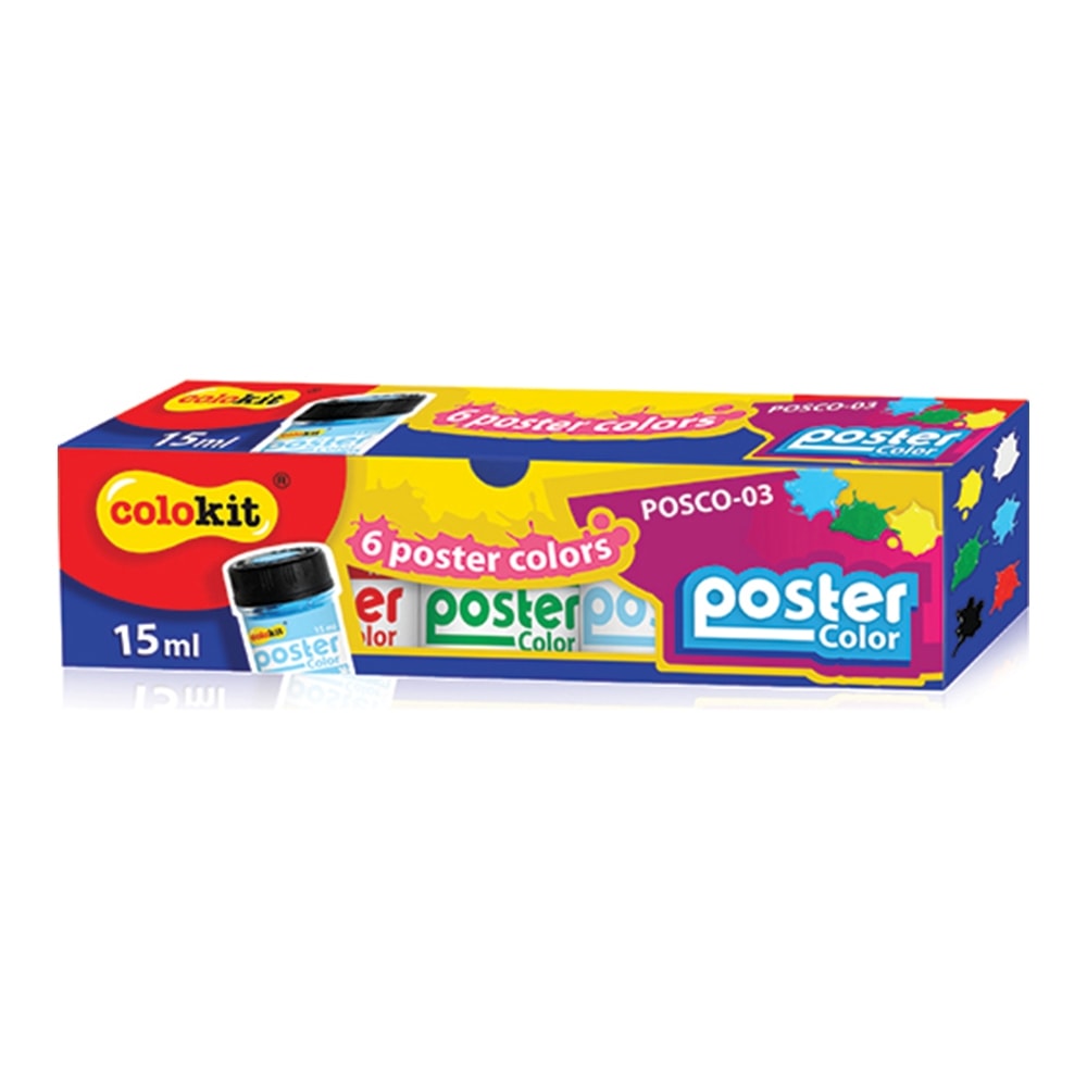 Poster Color Paint Colokit 15Ml 6/Pack Posco-03