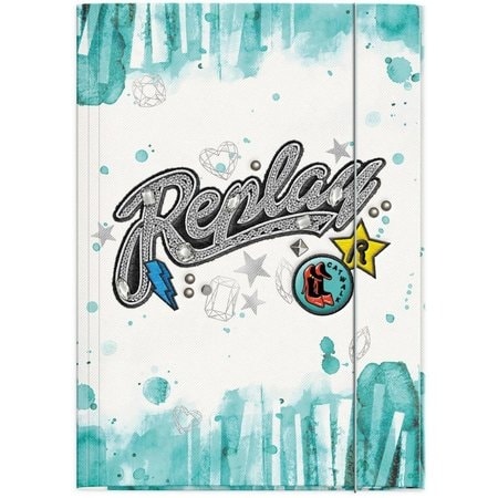 Folder W/3 Flaps And Elastic Replay Classic Girls