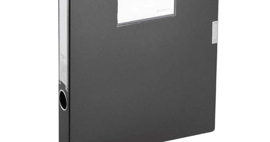 Storage Box Comix Pp A4 75Mm Black Hc-75