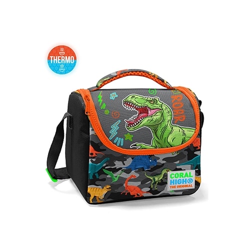 Lunch Bag Dinosaur Coral High Thermo