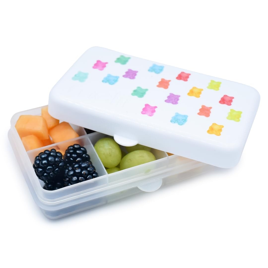 Melii Snackle Box Mini 6 Compartment GUMMY WHITE