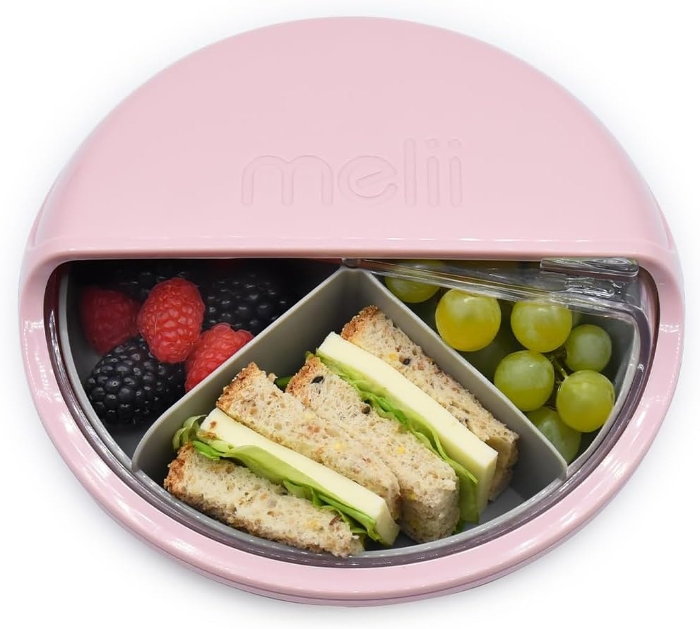 Melii Bento Spin Container PINK/GREY