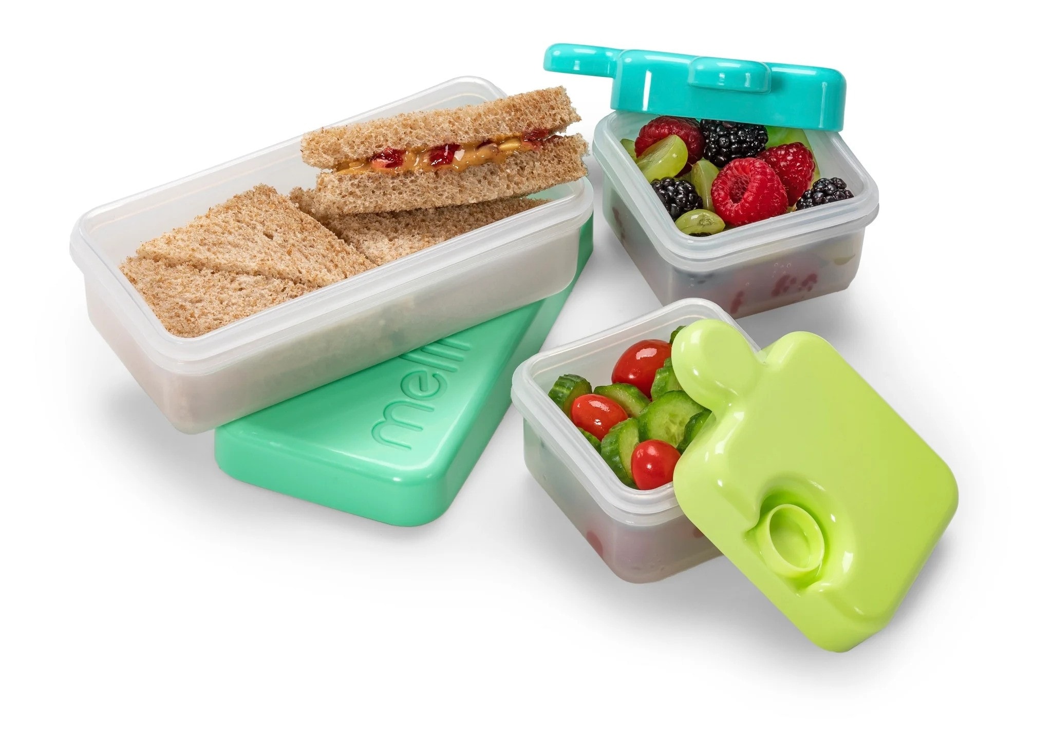 Melii Puzzle Container LIME/MINT/BLUE
